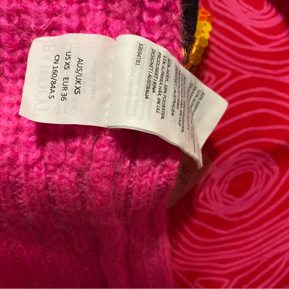 Bardot pink sweater XS long and baggy - Picture 6 of 9